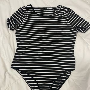 Striped bodysuit